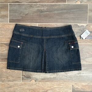 Mecca Denim Mini Skirt Cargo Y2K Sz 13/14 New